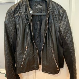 Black Faux Leather Jacket